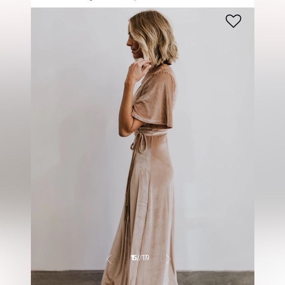 Baltic Born “Meghan” Velvet Maxi Dress Shell - Picture 2 of 9